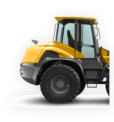 Gelber Radbagger